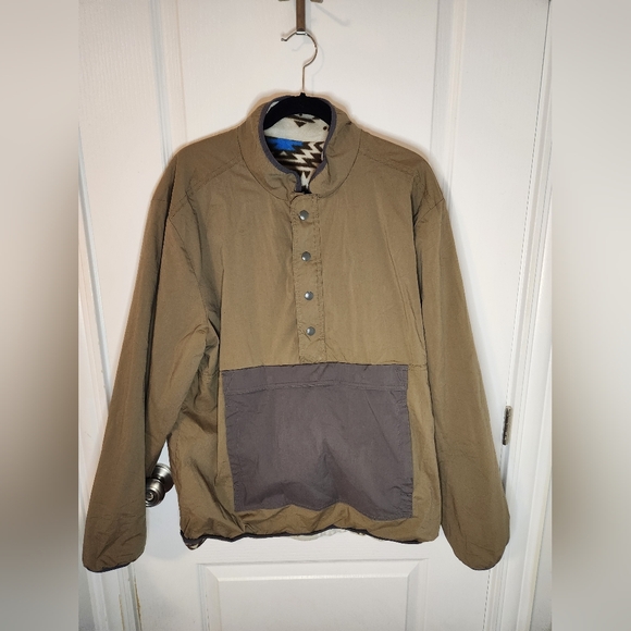 Men's Stoic Reversible Pullover Jacket Size Large - Picture 3 of 6